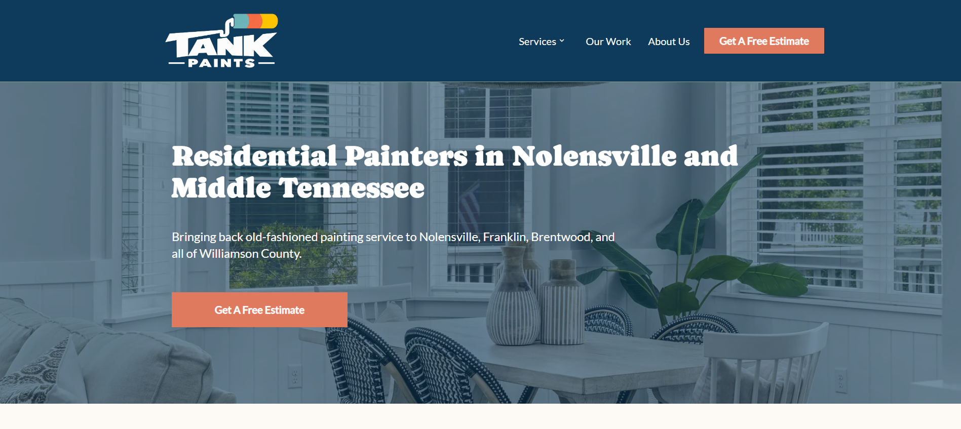 Tank Paints website